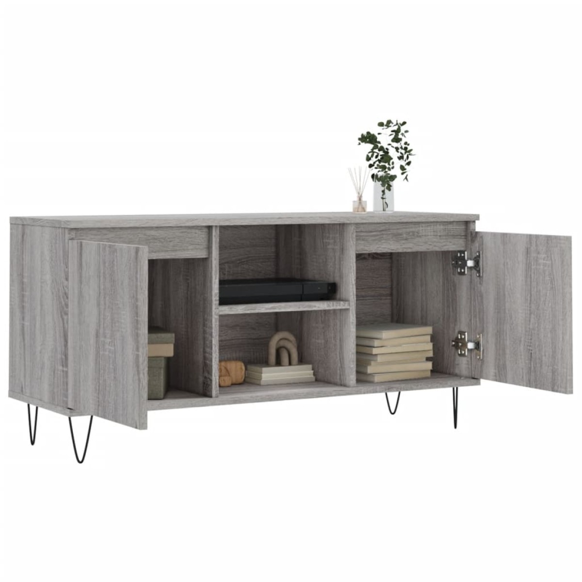 vidaXL Έπιπλο Τηλεόρασης Γκρι Sonoma 104 x 35 x 50 εκ. Επεξεργ. Ξύλο
