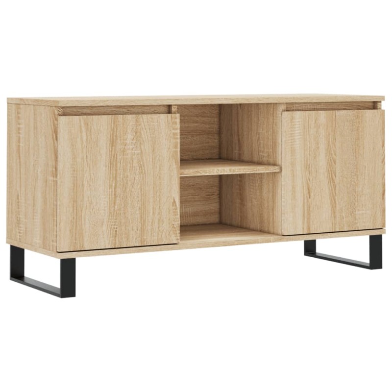 vidaXL Έπιπλο Τηλεόρασης Sonoma Δρυς 104 x 35 x 50 εκ. Επεξεργ. Ξύλο