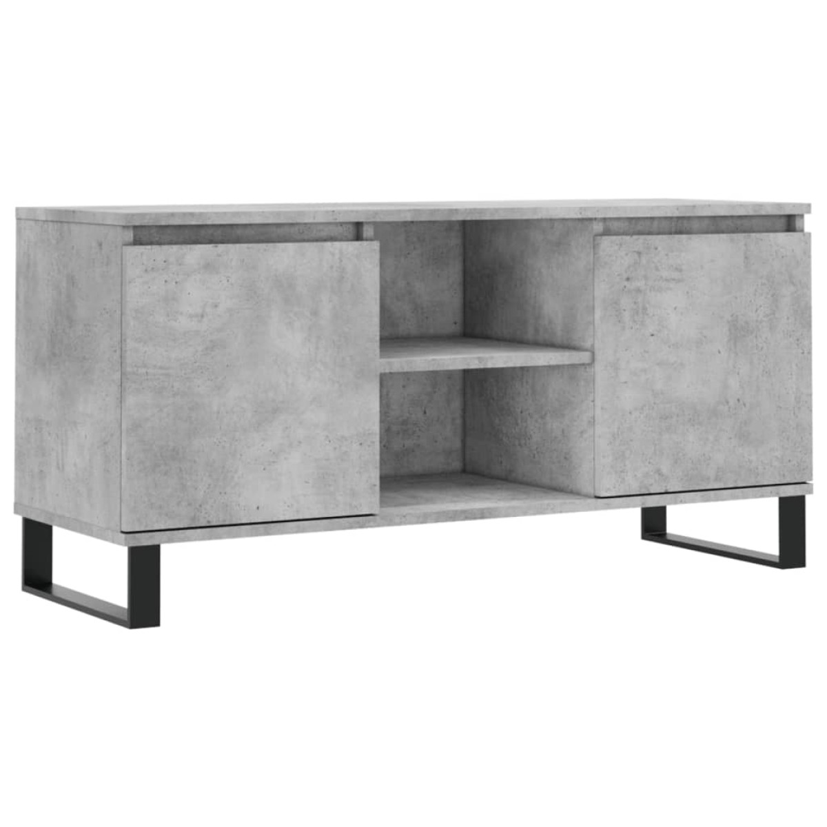 vidaXL Έπιπλο Τηλεόρασης Γκρι Σκυροδ. 104 x 35 x 50 εκ. Επεξεργ. Ξύλο