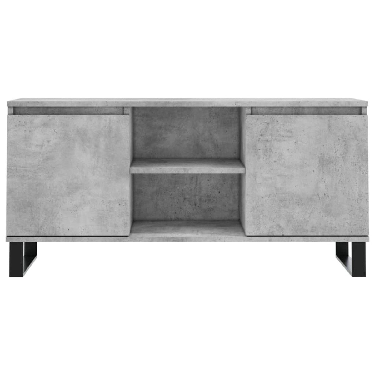 vidaXL Έπιπλο Τηλεόρασης Γκρι Σκυροδ. 104 x 35 x 50 εκ. Επεξεργ. Ξύλο
