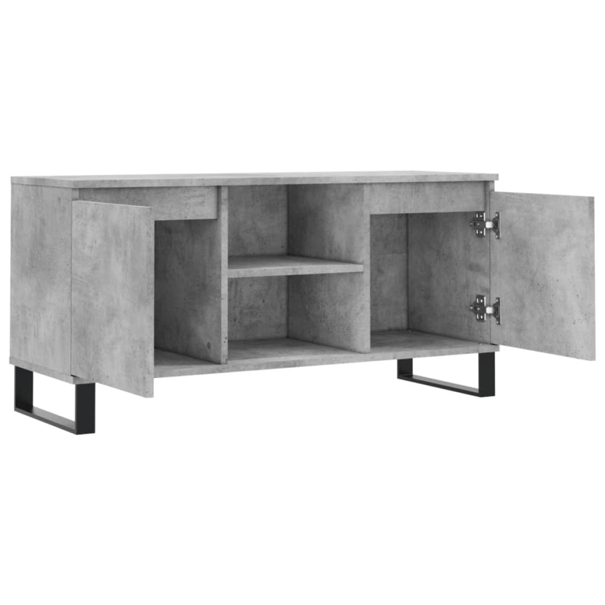 vidaXL Έπιπλο Τηλεόρασης Γκρι Σκυροδ. 104 x 35 x 50 εκ. Επεξεργ. Ξύλο