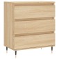 vidaXL Συρταριέρα Sonoma Δρυς 60x35x70 εκ. Επεξεργασμένο Ξύλο