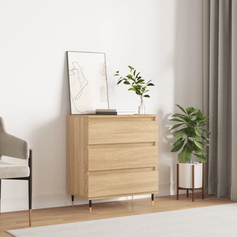 vidaXL Συρταριέρα Sonoma Δρυς 60x35x70 εκ. Επεξεργασμένο Ξύλο
