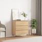vidaXL Συρταριέρα Sonoma Δρυς 60x35x70 εκ. Επεξεργασμένο Ξύλο