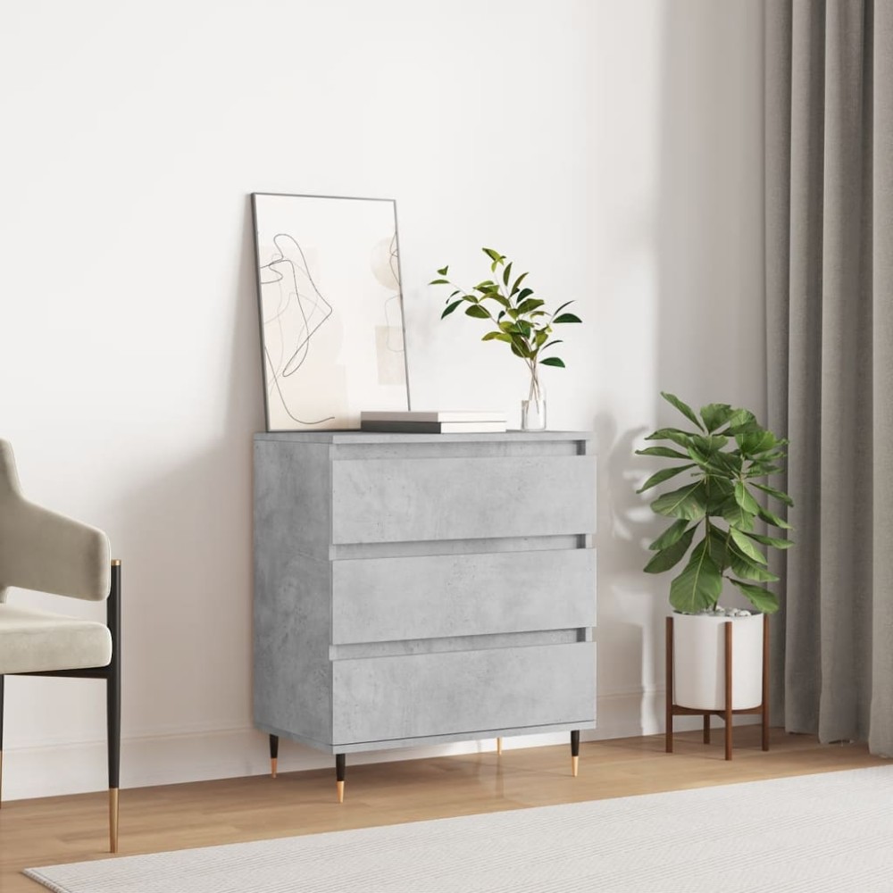 vidaXL Ντουλάπι Γκρι Σκυροδέματος 60x35x70 εκ. Επεξεργασμένο Ξύλο