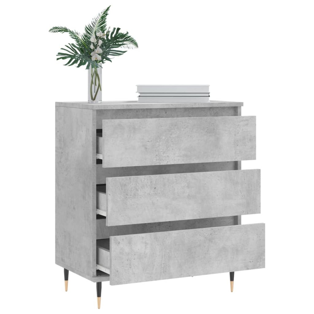 vidaXL Ντουλάπι Γκρι Σκυροδέματος 60x35x70 εκ. Επεξεργασμένο Ξύλο