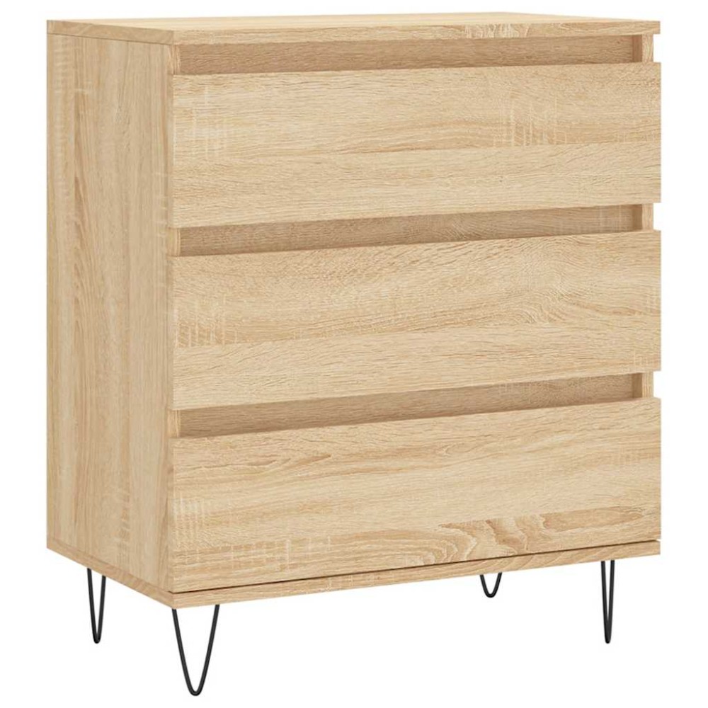 vidaXL Συρταριέρα Sonoma Δρυς 60x35x70 εκ. Επεξεργασμένο Ξύλο