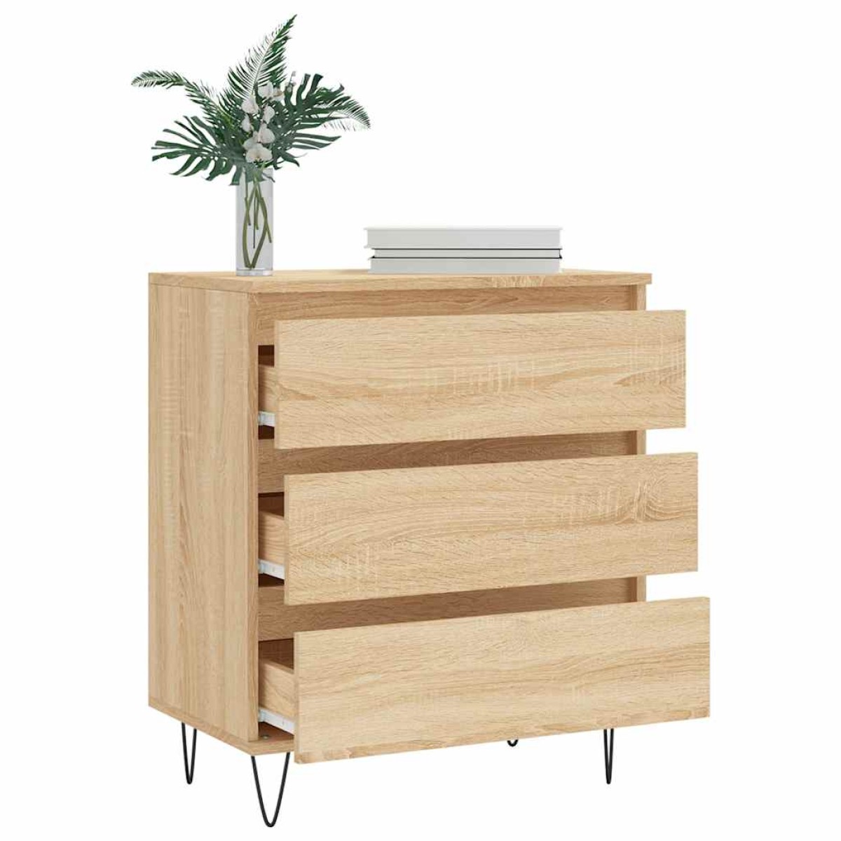 vidaXL Συρταριέρα Sonoma Δρυς 60x35x70 εκ. Επεξεργασμένο Ξύλο
