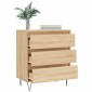 vidaXL Συρταριέρα Sonoma Δρυς 60x35x70 εκ. Επεξεργασμένο Ξύλο