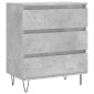 vidaXL Ντουλάπι Γκρι Σκυροδέματος 60x35x70 εκ. Επεξεργασμένο Ξύλο