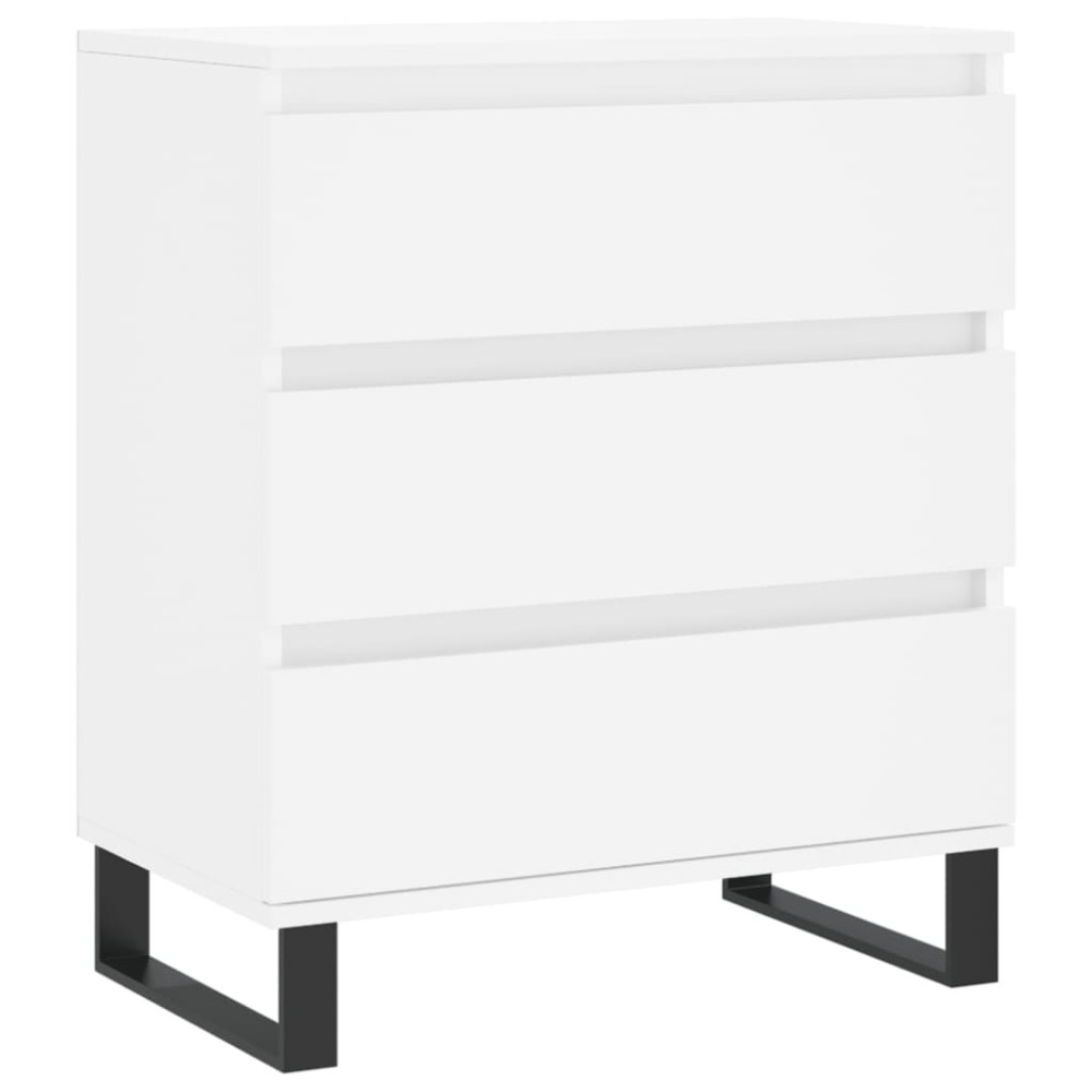 vidaXL Συρταριέρα Λευκή 60 x 35 x 70 εκ. από Επεξεργασμένο Ξύλο