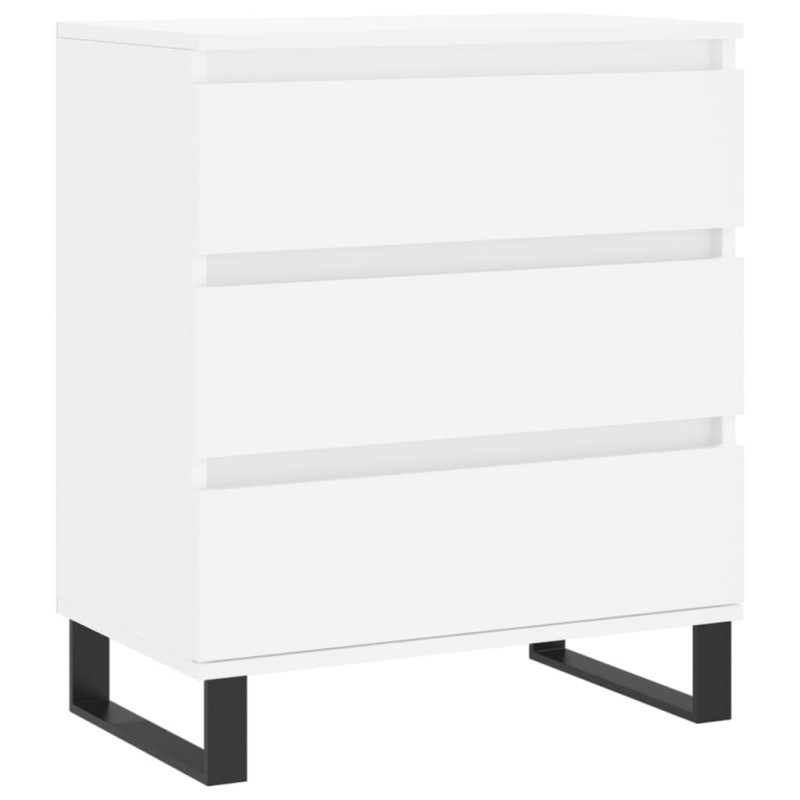 vidaXL Συρταριέρα Λευκή 60 x 35 x 70 εκ. από Επεξεργασμένο Ξύλο