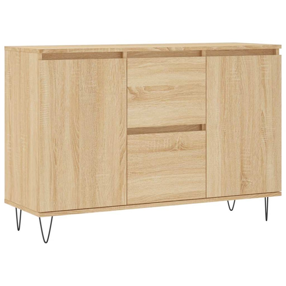 vidaXL Μπουφές Sonoma Δρυς 101,5 x 35 x 70 εκ. από Επεξεργασμένο Ξύλο