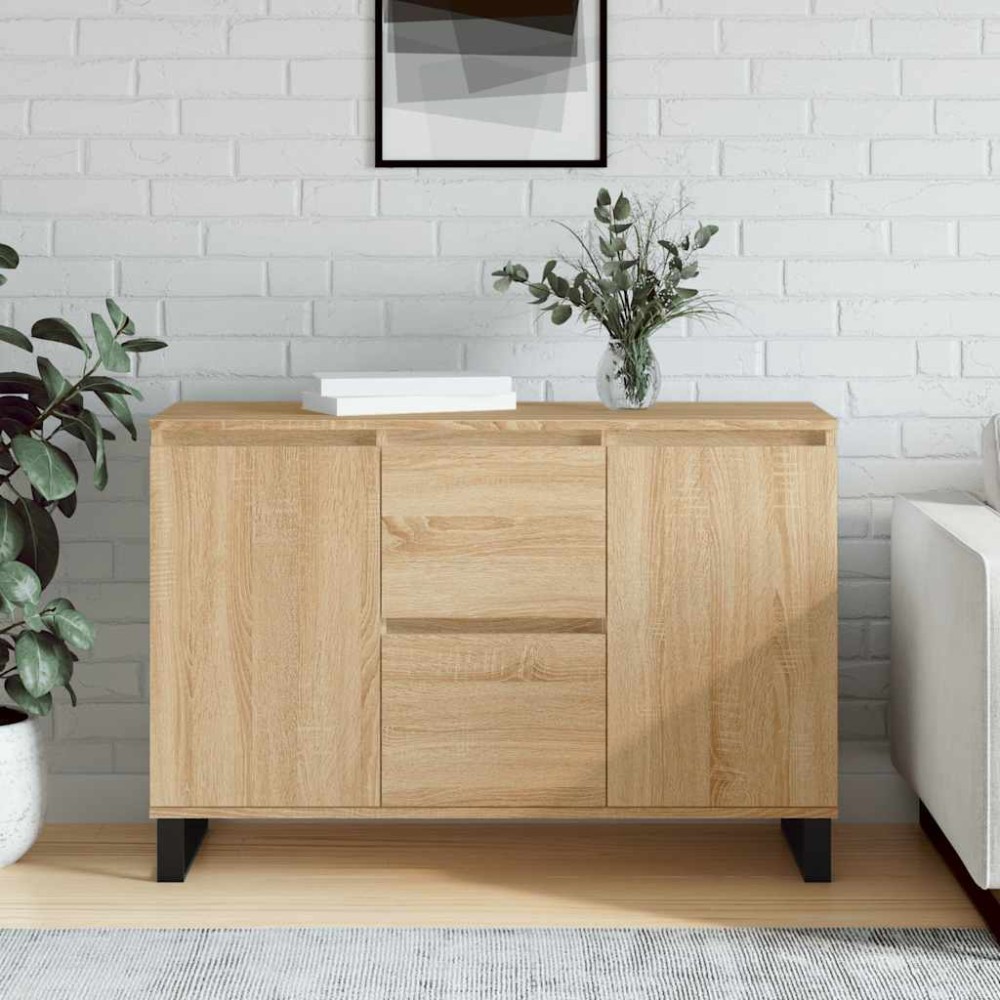 vidaXL Μπουφές Sonoma Δρυς 101,5 x 35 x 70 εκ. από Επεξεργασμένο Ξύλο
