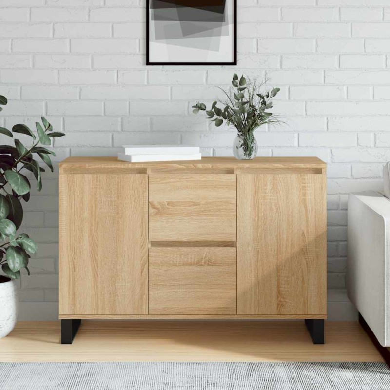 vidaXL Μπουφές Sonoma Δρυς 101,5 x 35 x 70 εκ. από Επεξεργασμένο Ξύλο