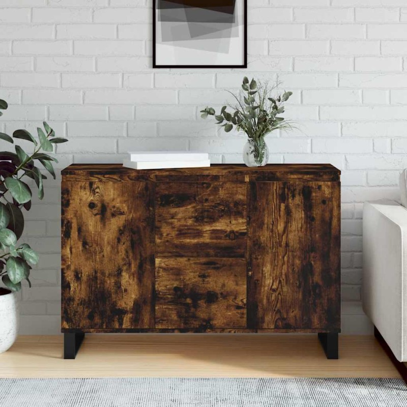 vidaXL Ντουλάπι Καπνιστή Δρυς 101,5x35x70 εκ. από Επεξεργασμένο Ξύλο