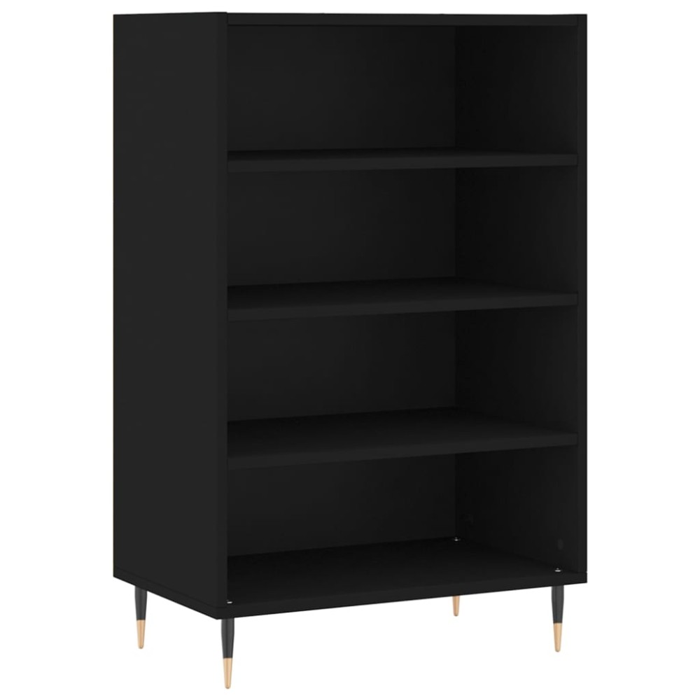 vidaXL Ραφιέρα Μαύρη 57 x 35 x 90 από Επεξεργασμένο Ξύλο