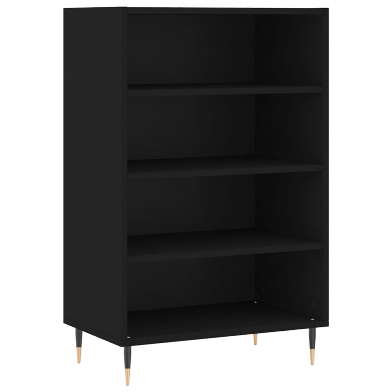 vidaXL Ραφιέρα Μαύρη 57 x 35 x 90 από Επεξεργασμένο Ξύλο
