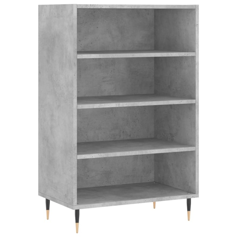 vidaXL Ραφιέρα Γκρι Σκυροδέματος 57 x 35 x 90 από Επεξεργασμένο Ξύλο