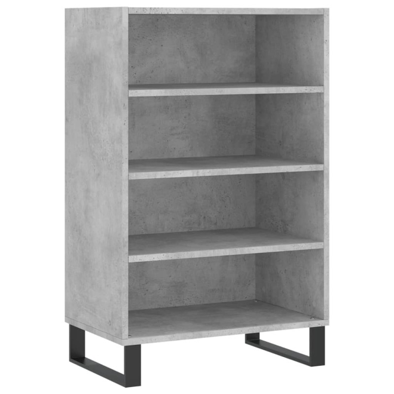 vidaXL Ραφιέρα Γκρι Σκυροδέματος 57 x 35 x 90 από Επεξεργασμένο Ξύλο