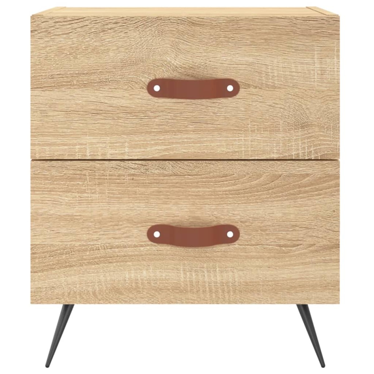 vidaXL Κομοδίνα 2 τεμ. Sonoma Δρυς 40 x 35 x 47,5 εκ. Επεξεργ. Ξύλο