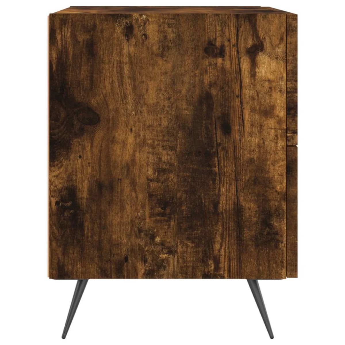 vidaXL Κομοδίνα 2 τεμ. Καπνιστή Δρυς 40 x 35 x 47,5 εκ. Επεξεργ. Ξύλο