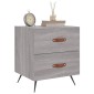 vidaXL Κομοδίνα 2 τεμ. Γκρι Sonoma 40 x 35 x 47,5 εκ. Επεξεργ. Ξύλο