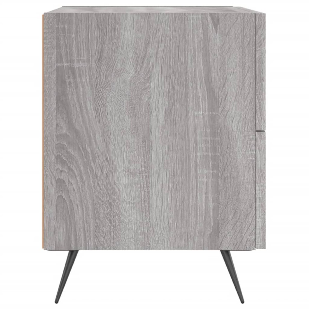 vidaXL Κομοδίνα 2 τεμ. Γκρι Sonoma 40 x 35 x 47,5 εκ. Επεξεργ. Ξύλο