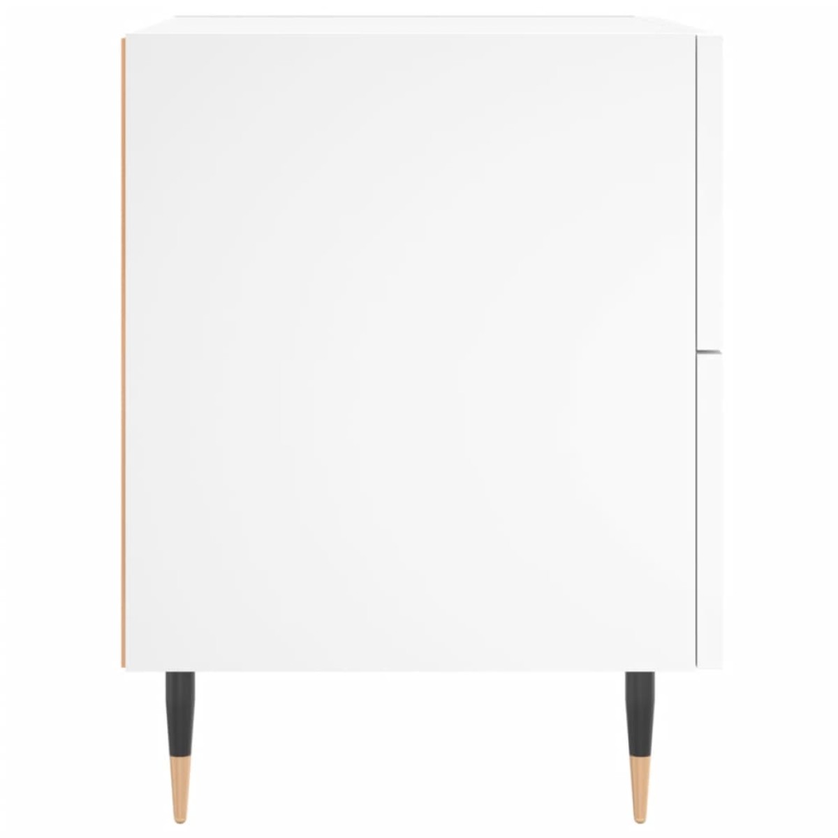 vidaXL Κομοδίνα 2 τεμ. Λευκά 40 x 35 x 47,5 εκ. από Επεξεργασμένο Ξύλο