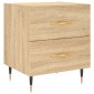vidaXL Κομοδίνο Sonoma Δρυς 40 x 35 x 47,5 εκ. από Επεξεργασμένο Ξύλο