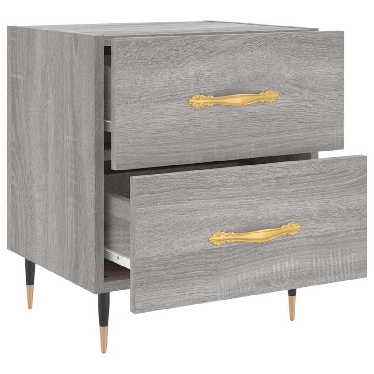 vidaXL Κομοδίνο Γκρι Sonoma 40 x 35 x 47,5 εκ. από Επεξεργασμένο Ξύλο