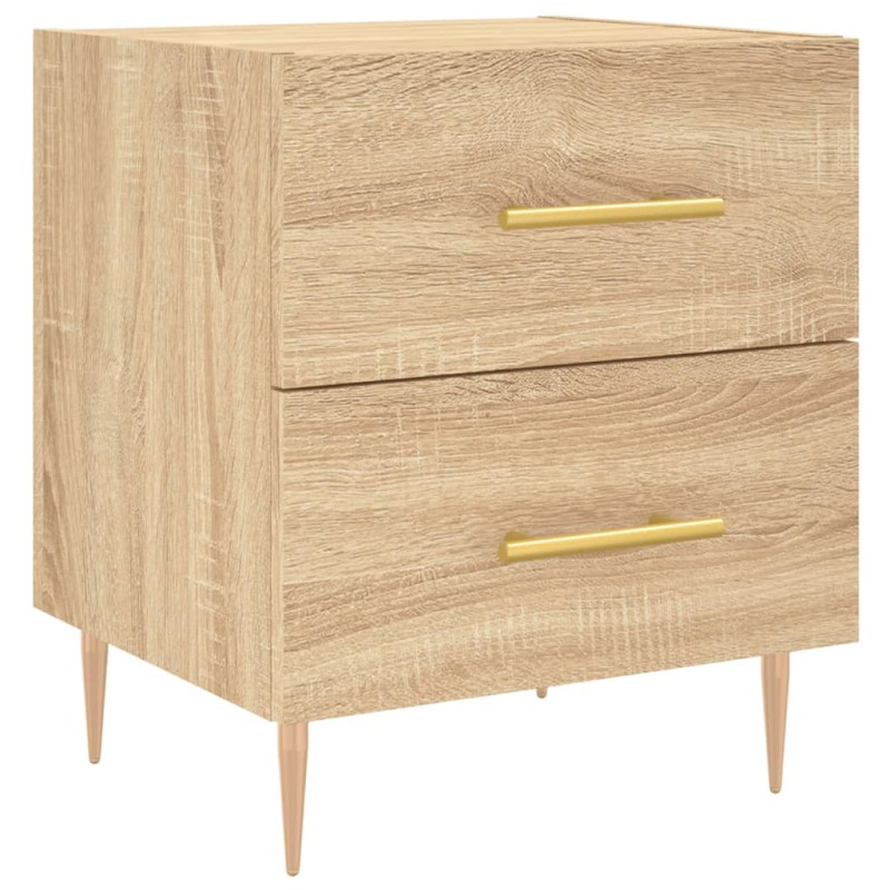 vidaXL Κομοδίνο Sonoma Δρυς 40 x 35 x 47,5 εκ. από Επεξεργασμένο Ξύλο