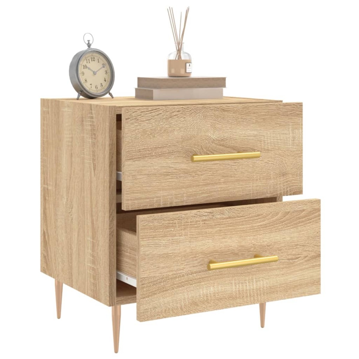 vidaXL Κομοδίνο Sonoma Δρυς 40 x 35 x 47,5 εκ. από Επεξεργασμένο Ξύλο