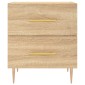 vidaXL Κομοδίνα 2 τεμ. Sonoma Δρυς 40 x 35 x 47,5 εκ. Επεξεργ. Ξύλο
