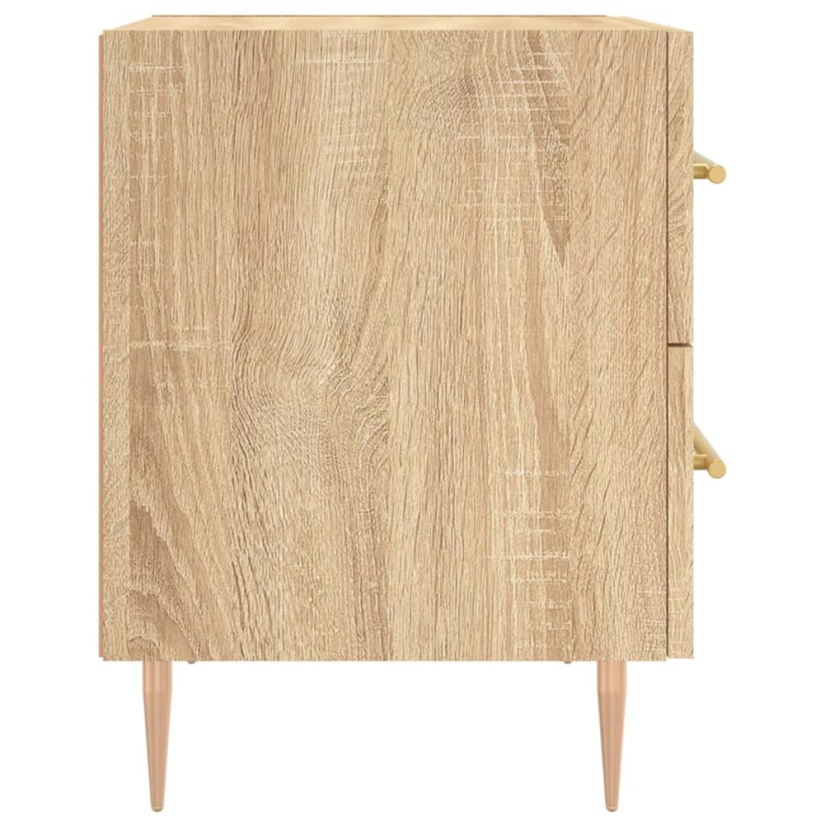 vidaXL Κομοδίνα 2 τεμ. Sonoma Δρυς 40 x 35 x 47,5 εκ. Επεξεργ. Ξύλο