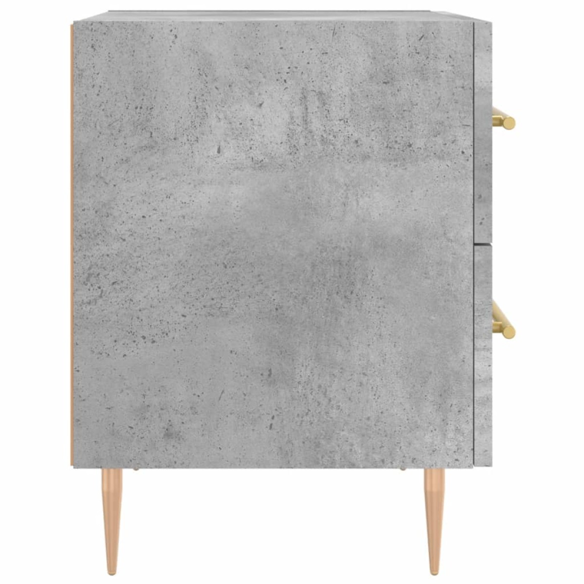 vidaXL Κομοδίνο Γκρι Σκυροδ. 40 x 35 x 47,5 εκ. από Επεξεργασμένο Ξύλο