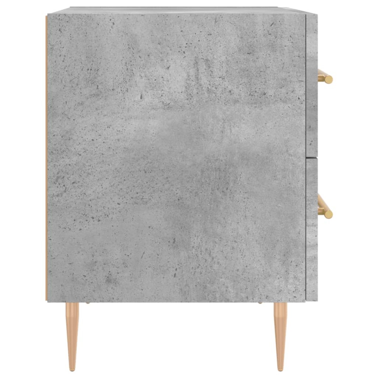 vidaXL Κομοδίνα 2 τεμ. Γκρι Σκυροδεμ. 40 x 35 x 47,5 εκ. Επεξεργ. Ξύλο