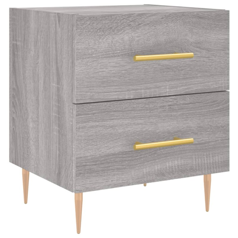 vidaXL Κομοδίνο Γκρι Sonoma 40 x 35 x 47,5 εκ. από Επεξεργασμένο Ξύλο
