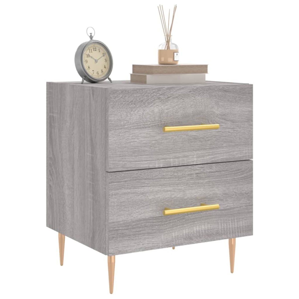 vidaXL Κομοδίνο Γκρι Sonoma 40 x 35 x 47,5 εκ. από Επεξεργασμένο Ξύλο