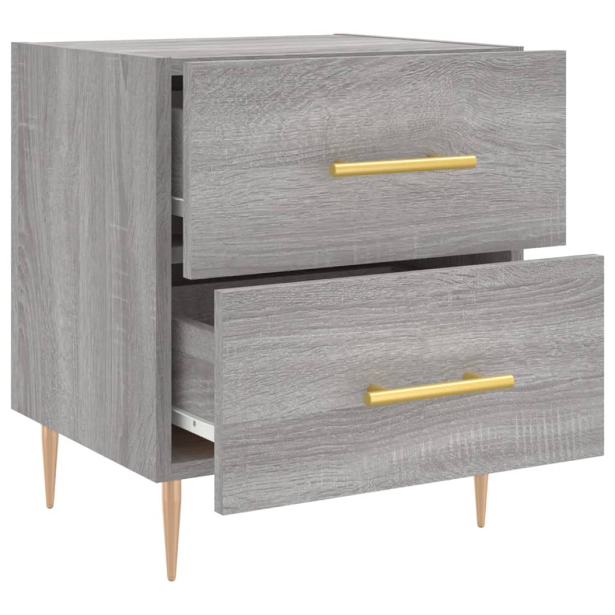vidaXL Κομοδίνο Γκρι Sonoma 40 x 35 x 47,5 εκ. από Επεξεργασμένο Ξύλο