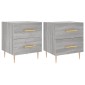 vidaXL Κομοδίνα 2 τεμ. Γκρι Sonoma 40 x 35 x 47,5 εκ. Επεξεργ. Ξύλο