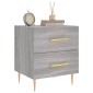 vidaXL Κομοδίνα 2 τεμ. Γκρι Sonoma 40 x 35 x 47,5 εκ. Επεξεργ. Ξύλο