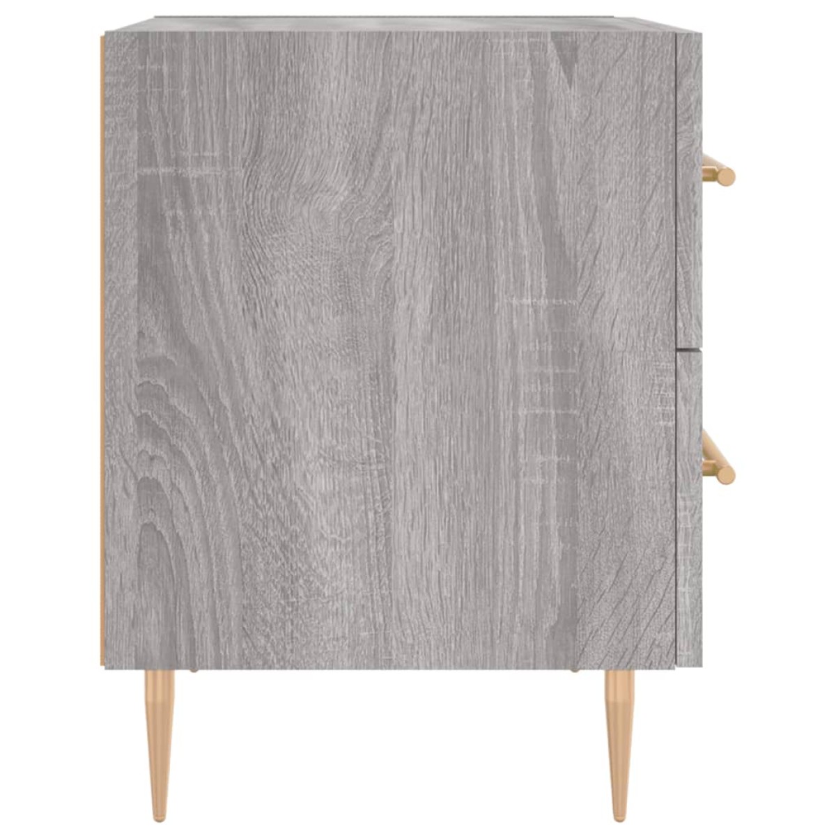 vidaXL Κομοδίνα 2 τεμ. Γκρι Sonoma 40 x 35 x 47,5 εκ. Επεξεργ. Ξύλο