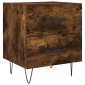 vidaXL Κομοδίνα 2 τεμ. Καπνιστή Δρυς 40 x 35 x 47,5 εκ. Επεξεργ. Ξύλο