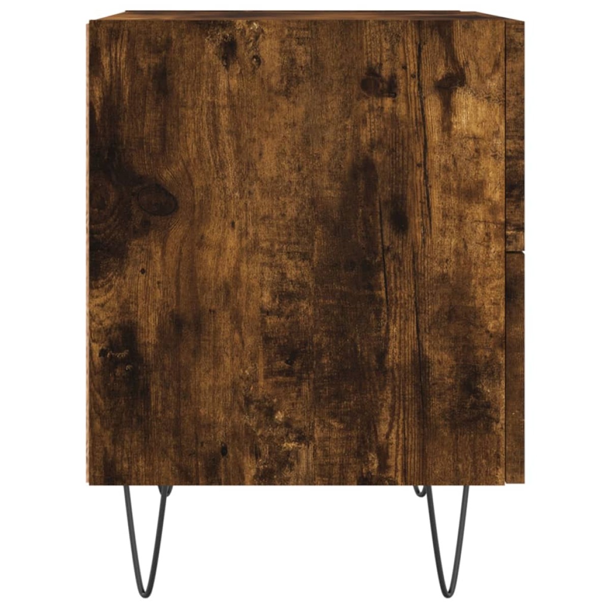 vidaXL Κομοδίνα 2 τεμ. Καπνιστή Δρυς 40 x 35 x 47,5 εκ. Επεξεργ. Ξύλο