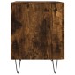 vidaXL Κομοδίνα 2 τεμ. Καπνιστή Δρυς 40 x 35 x 47,5 εκ. Επεξεργ. Ξύλο
