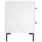 vidaXL Κομοδίνα 2 τεμ. Λευκά 40 x 35 x 47,5 εκ. από Επεξεργασμένο Ξύλο