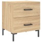vidaXL Κομοδίνο Sonoma Δρυς 40 x 35 x 47,5 εκ. από Επεξεργασμένο Ξύλο