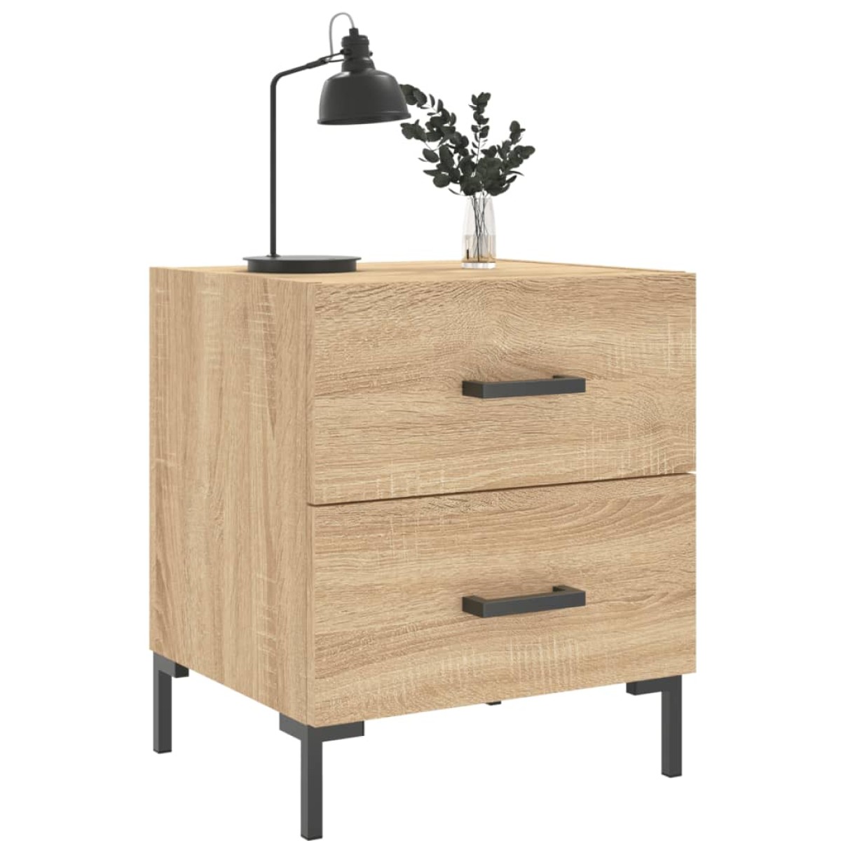 vidaXL Κομοδίνο Sonoma Δρυς 40 x 35 x 47,5 εκ. από Επεξεργασμένο Ξύλο