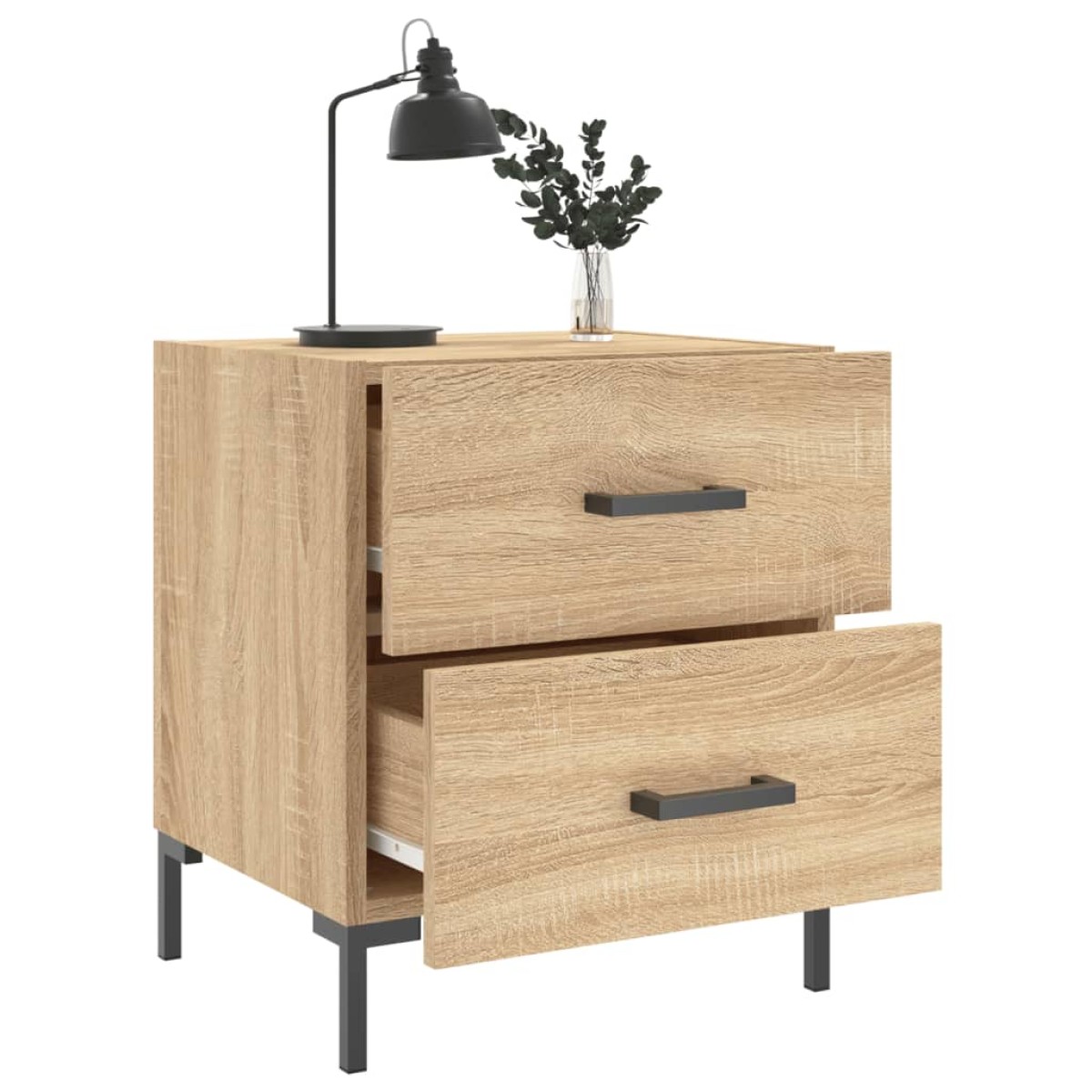 vidaXL Κομοδίνο Sonoma Δρυς 40 x 35 x 47,5 εκ. από Επεξεργασμένο Ξύλο